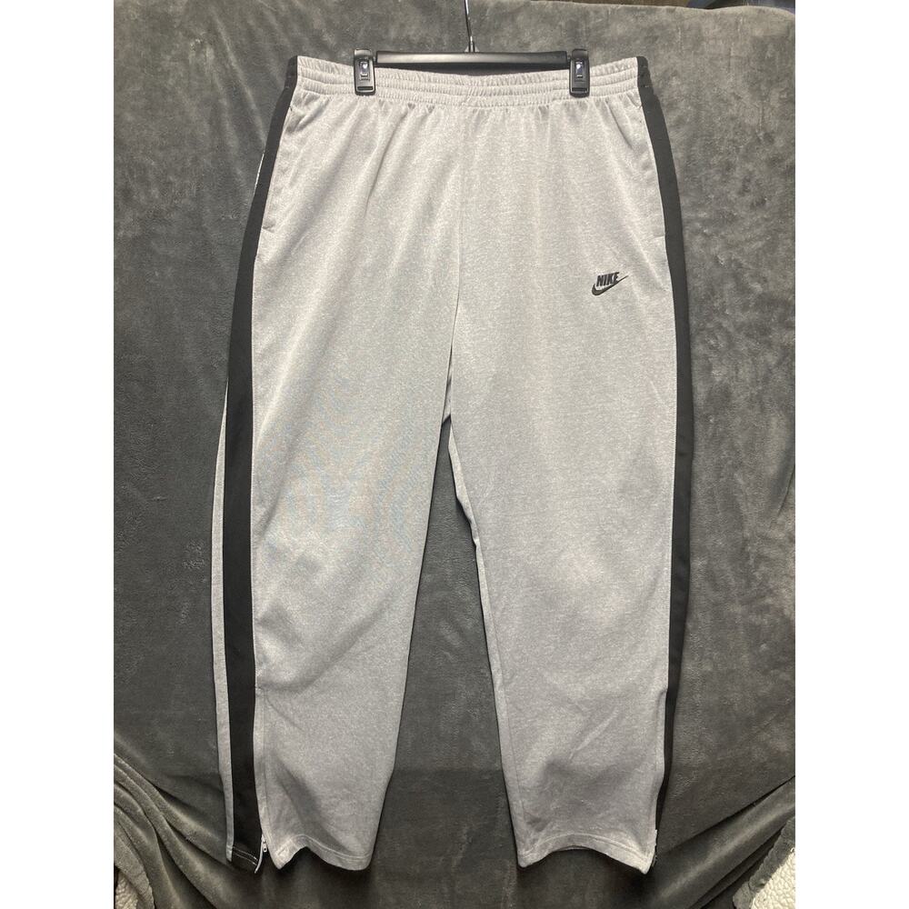 Nike VTG Red Tag Mens Fleece Open Hem Ankle Side Zip Sweatpants Sz 4XL Retro